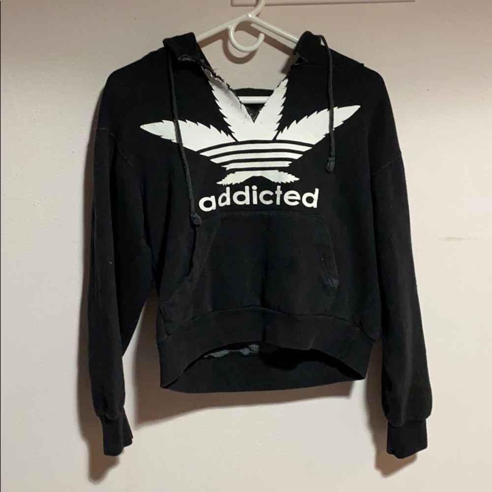 Black “adidas” hoodie